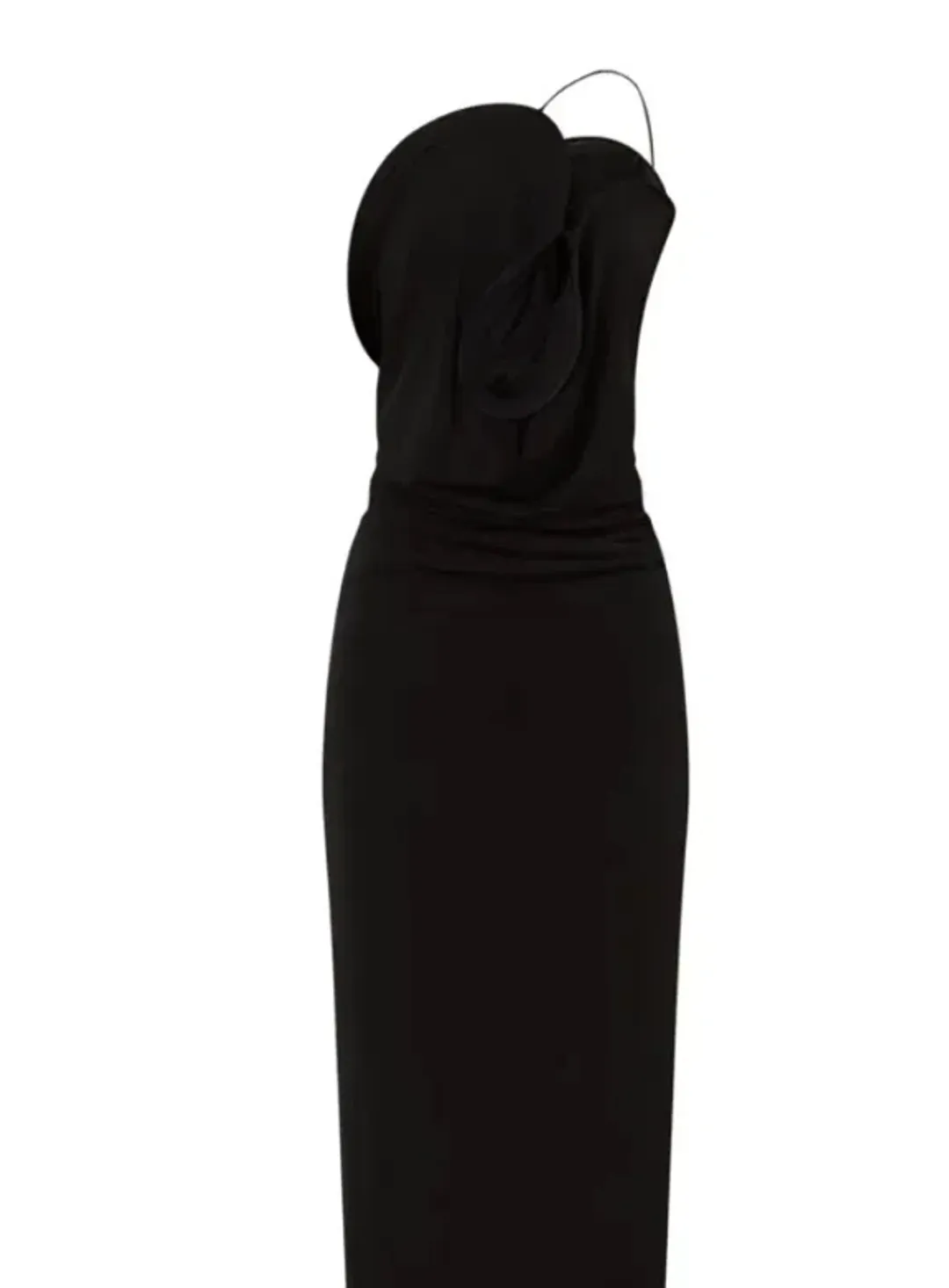 BNWT Christopher Esber Black Wave Coil Dress - Size 8 AU for rent on The Volte - main image