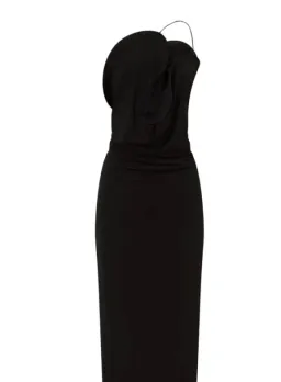 BNWT Christopher Esber Black Wave Coil Dress - Size 8 AU for rent on The Volte - image 6