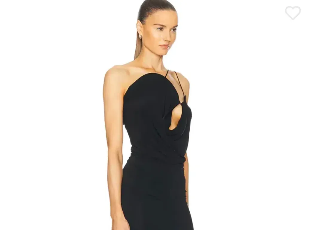 BNWT Christopher Esber Black Wave Coil Dress - Size 8 AU for rent on The Volte - main image