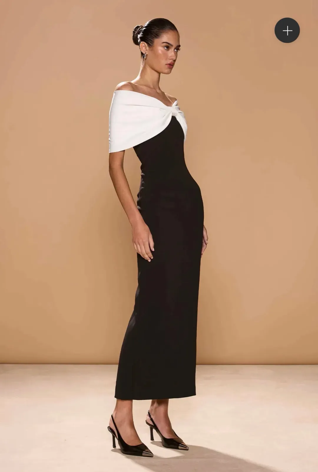 Sonya Moda Belluno dress black and white size L for rent on The Volte - main image