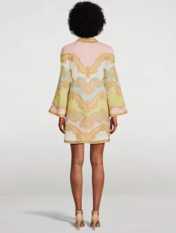 Zimmermann Maxine Tunic Mini Dress in Gold Paisley Size 2 / AU 12 for rent on The Volte - image 2