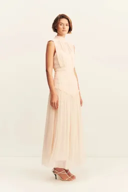 Shona Joy Clemence High Neck Midi Dress; size 10 for rent on The Volte - image 3