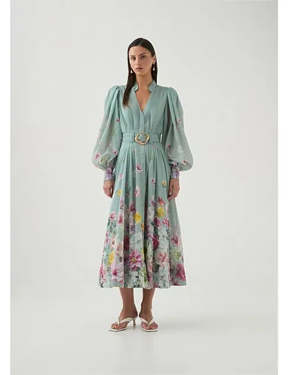 Aje Fleur Shirt Dress Size AU 10 for rent on The Volte - main image