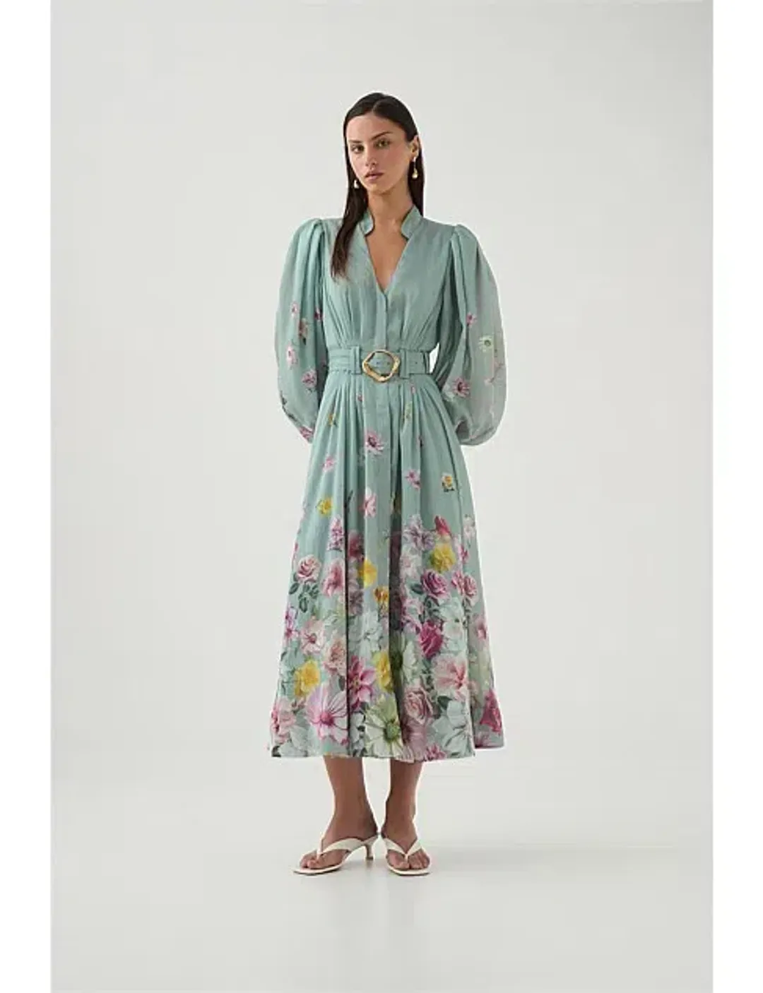 Aje Fleur Shirt Dress Size AU 10 for rent on The Volte - main image