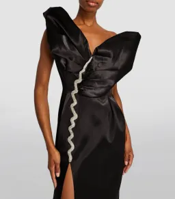 🖤 RACHEL GILBERT Vivi Gown – Black – Size 8 AU - Embellished Satin Formal Maxi Dress 🖤 for rent on The Volte - image 2