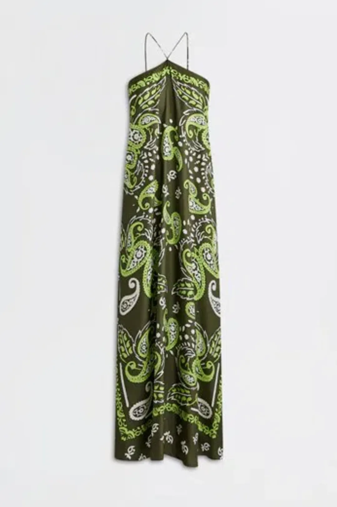 Scanlan Theodore Silk Bandana Dress Army Size 8 for rent on The Volte - main image
