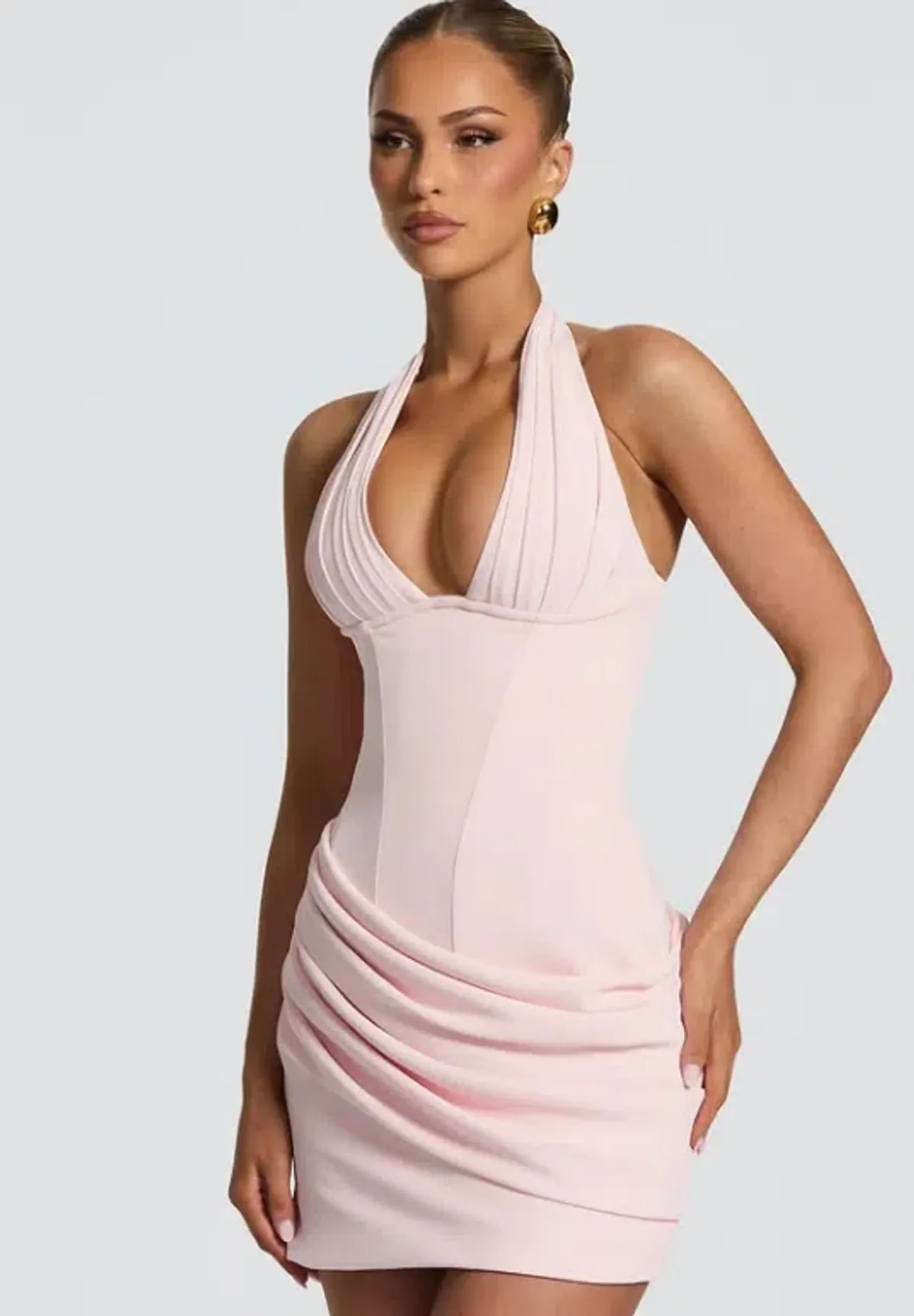 Babyboo Fashion Nehemia Mini Dress Blush 6 for rent on The Volte - main image
