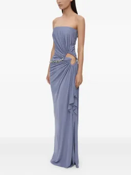 Christopher Esber Crystal Strapless Gown Size 8  for rent on The Volte - image 2