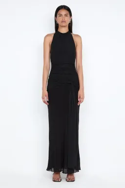 Bec + Bridge Jasmin Halter Dress in Black Size 6 for rent on The Volte - image 1