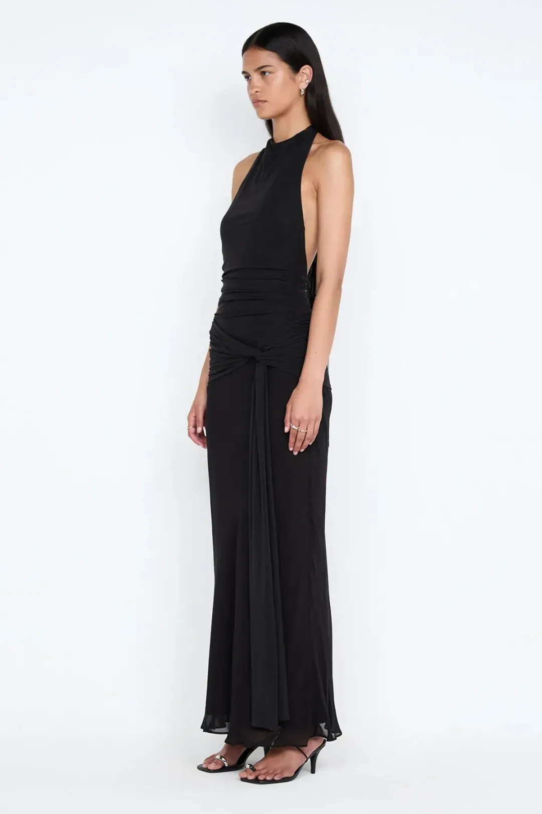 Bec + Bridge Jasmin Halter Dress in Black Size 6 for rent on The Volte - main image