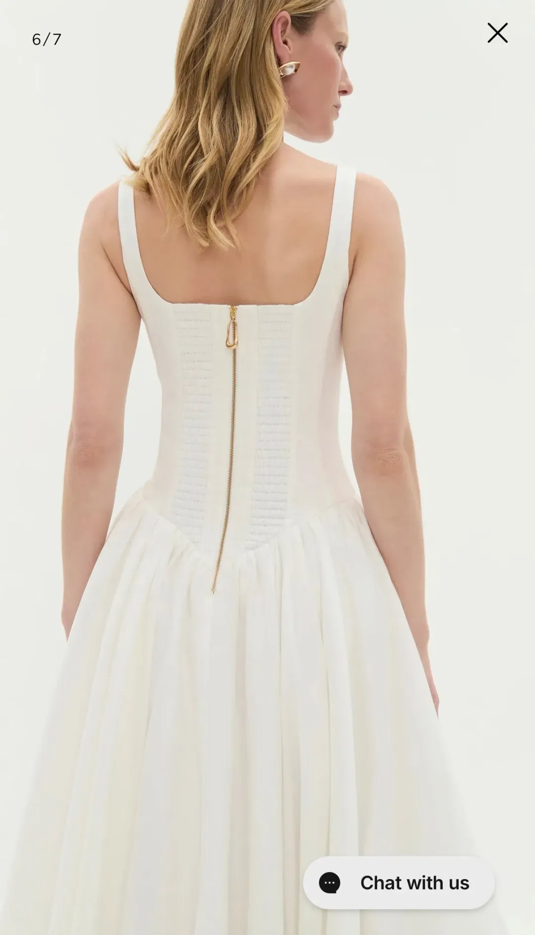 Aje Alani Gown in Ivory size 8  for rent on The Volte - main image