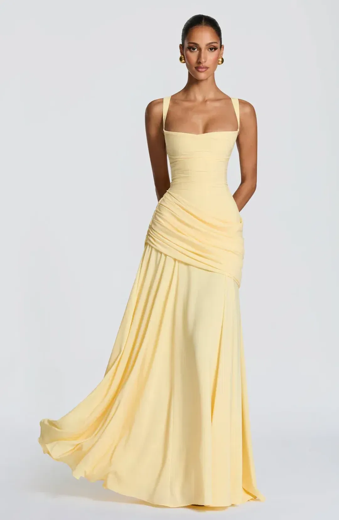 Babyboo Sura Maxi Dress Lemon M for rent on The Volte - main image