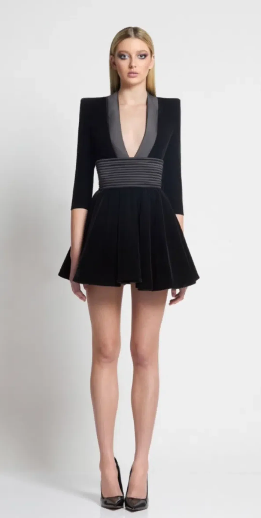 Join the Club Mini Dress - Black Sz 14 for rent on The Volte - main image