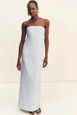 Shona Joy Otis Strapless Panneled Maxi Dress Sky Size 10 for rent on The Volte - image 2