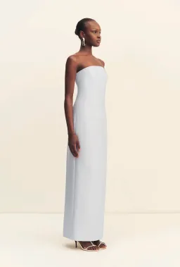 Shona Joy Otis Strapless Panneled Maxi Dress Sky Size 10 for rent on The Volte - image 3