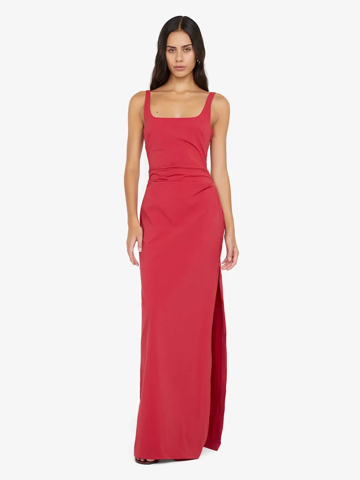 Bec & Bridge Dante Tuck Maxi Dress - Cherry Size 10 for rent on The Volte - main image