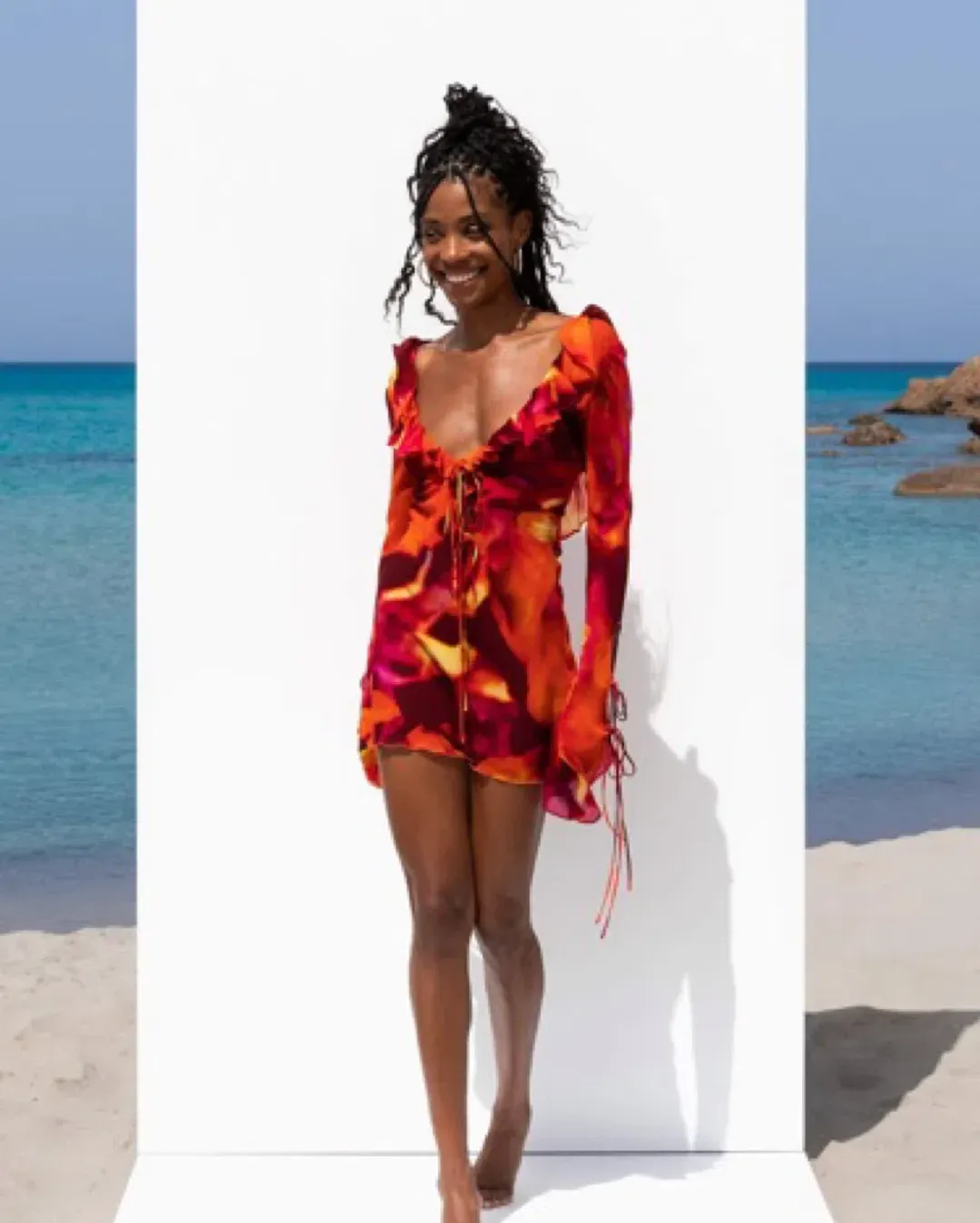 Rat and Boa Dali Mini Dress for rent on The Volte - main image