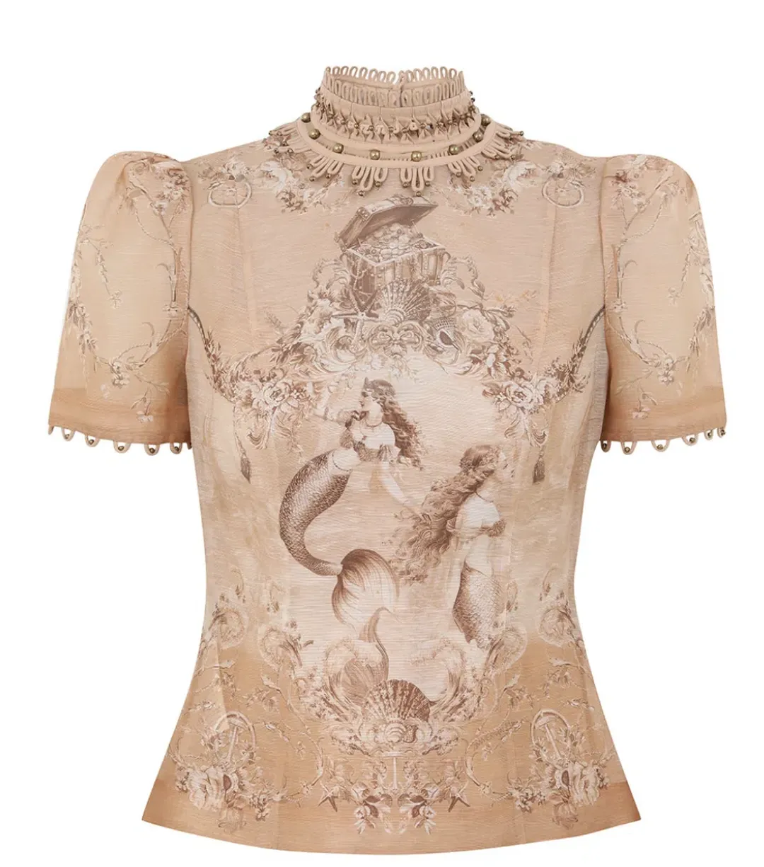 Zimmermann Rebellion beaded skirt and top set  for rent on The Volte - main image