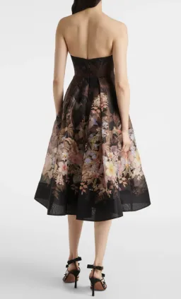 Zimmermann Illuminate Draped linen and cotton midi dress for rent on The Volte - image 2