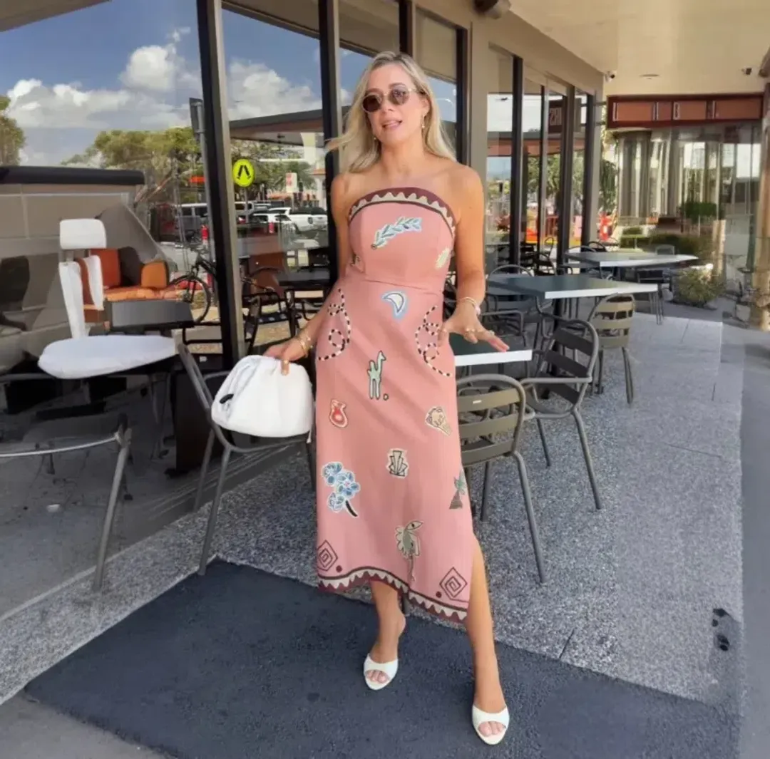 Alemais x La Sirena Exclusive Laurence Midi Dress Size 8 for rent on The Volte - main image