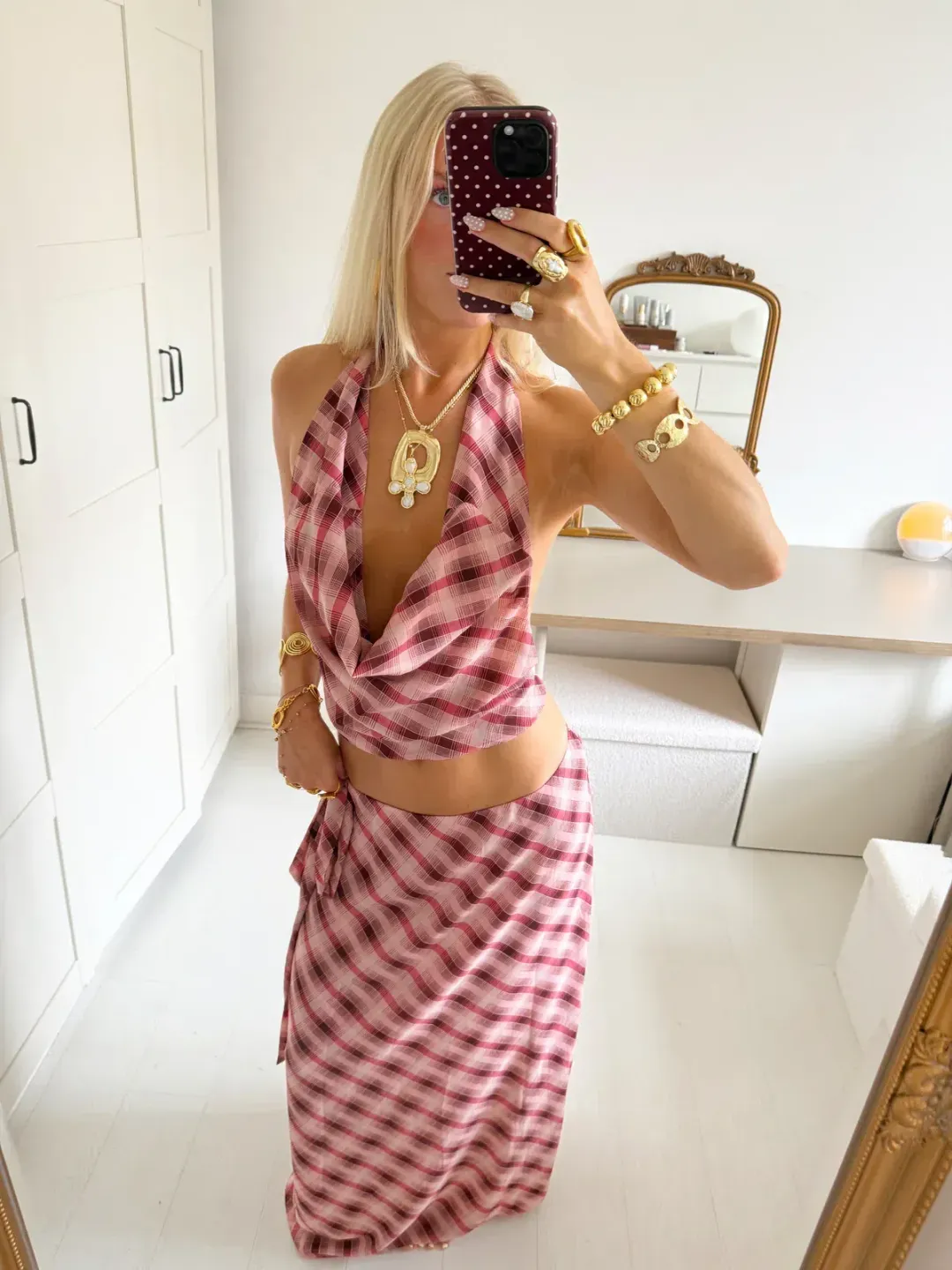 Desero Jacare Amalfi Top + Skirt for rent on The Volte - main image