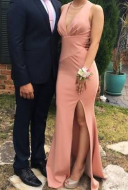 Sheike soft peach pink Maxi Dress Size 10 for rent on The Volte - image 2