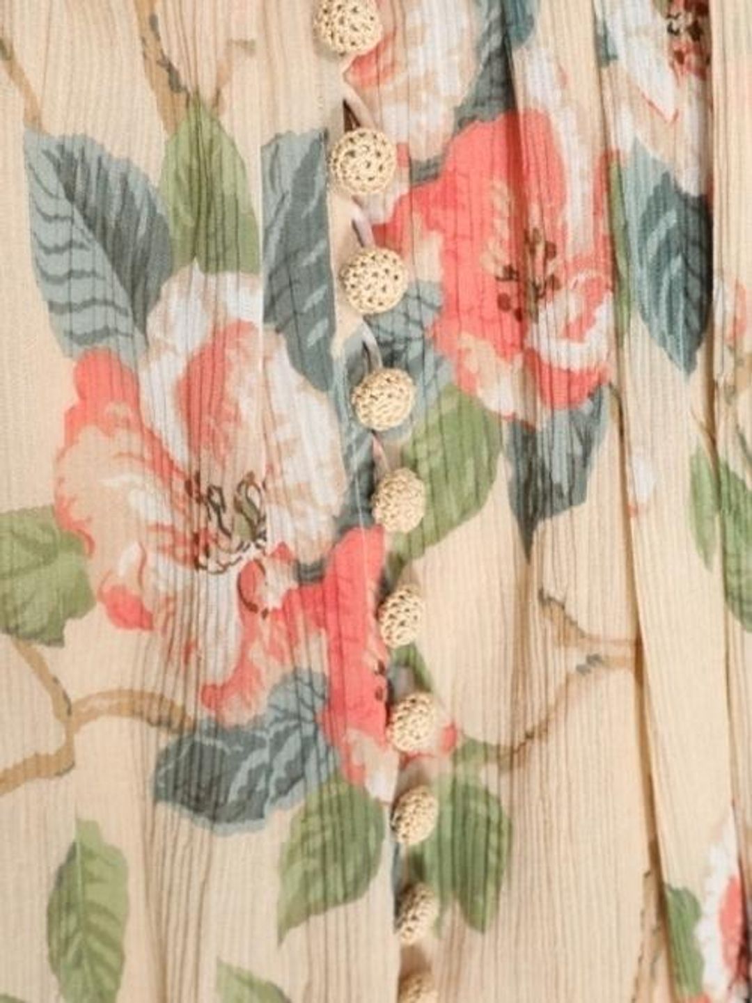 Zimmermann Kirra Short Halter Dress in Peach Magnolia Size 1/AU 10 for rent on The Volte - main image