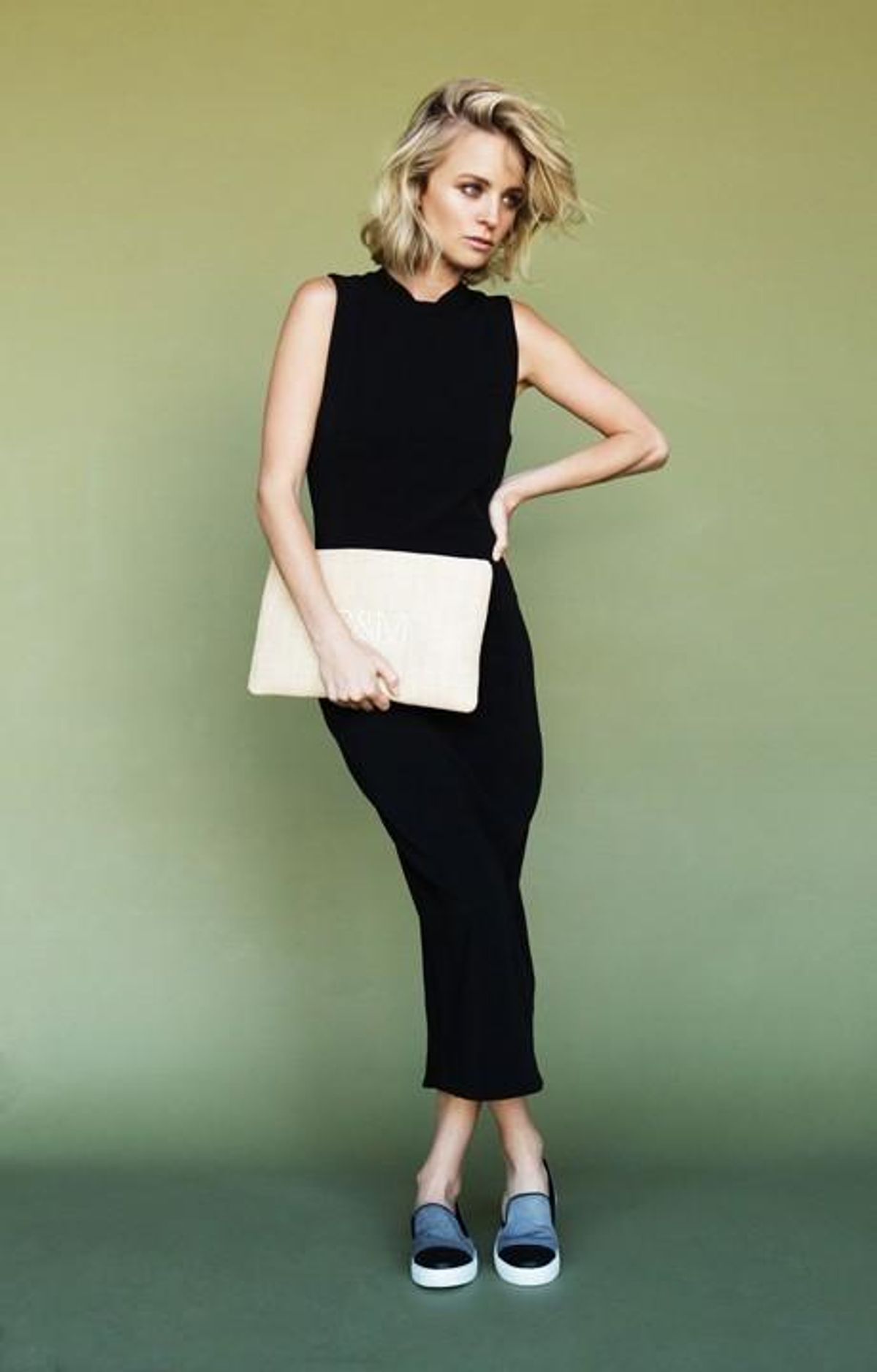 Camilla & Marc Backless Black Dress Size 8 for rent on The Volte - main image