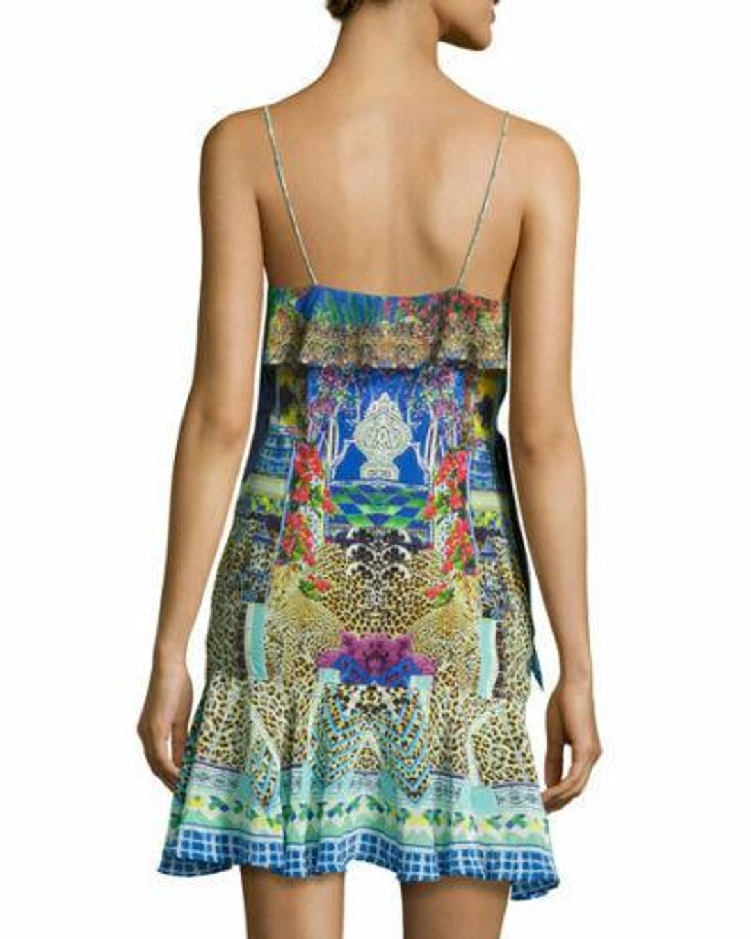 CAMILLA Frill Wrap Dress Size XS  for rent on The Volte - main image