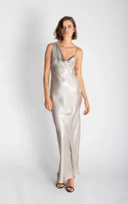 Rat & Boa Gaia Slip Dress Silver Size 6 for rent on The Volte - image 1