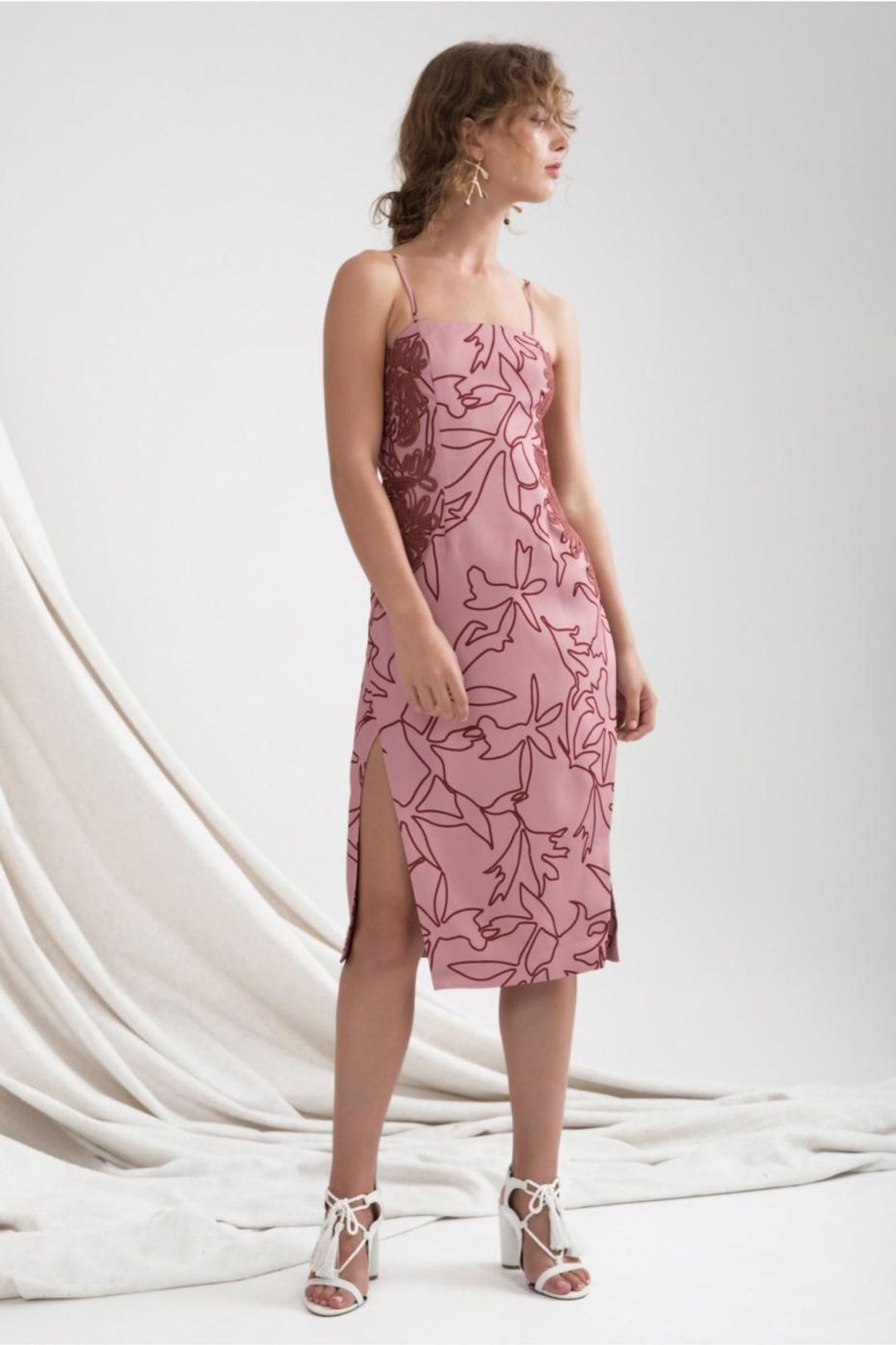 C/MEO Collective Paradise Quartz Linear Dress Size 14 for rent on The Volte - main image