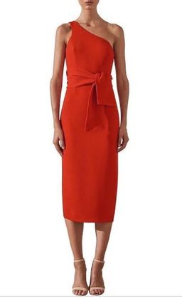 Shona Joy Red Knot Dress Size 14 for rent on The Volte - image 1