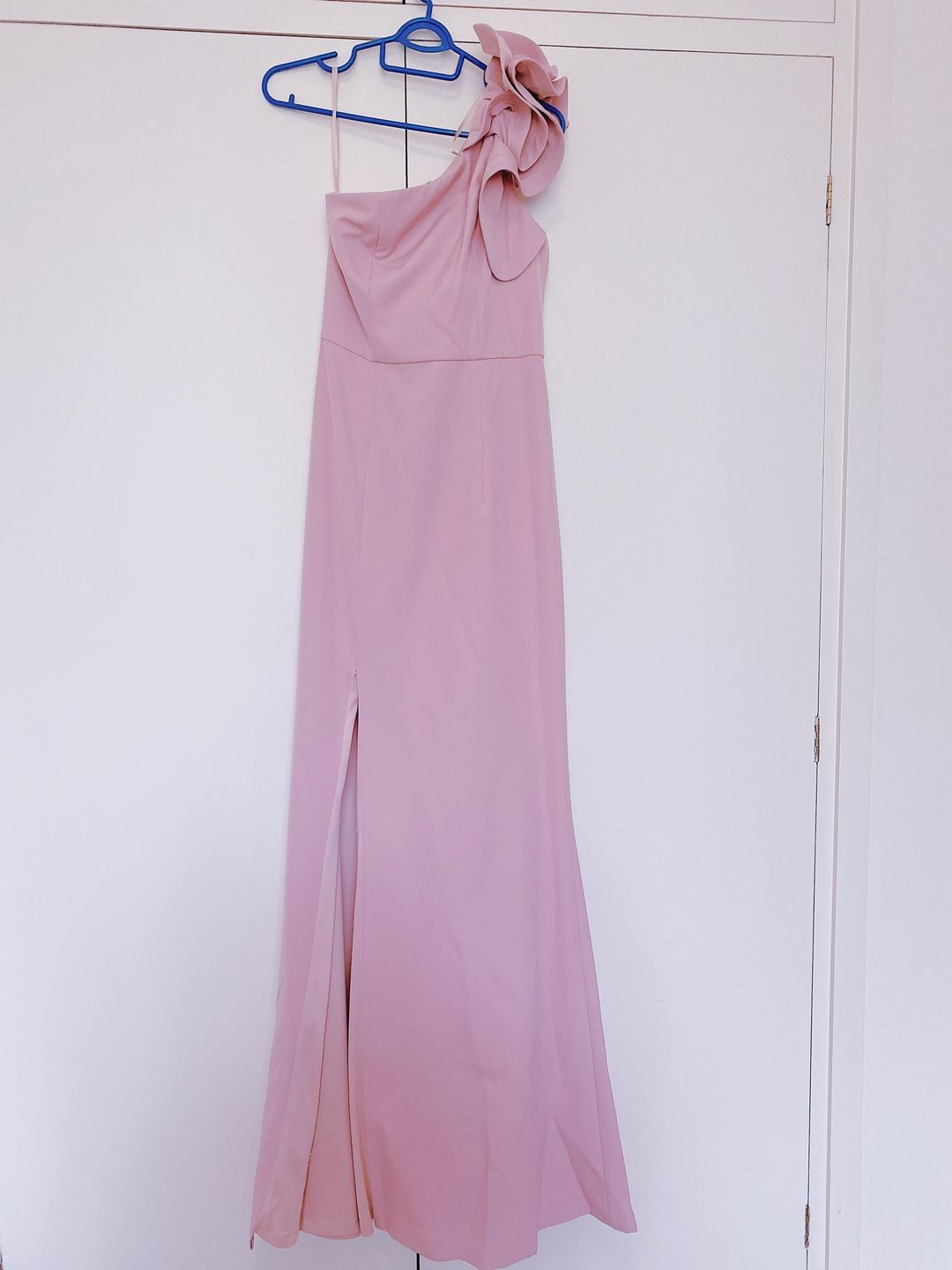 Bariano Pink Blush Long Dress for rent on The Volte - main image