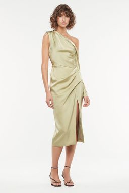 Manning Cartell Style Code Asymmetric Dress Green Size 8 for rent on The Volte - image 1