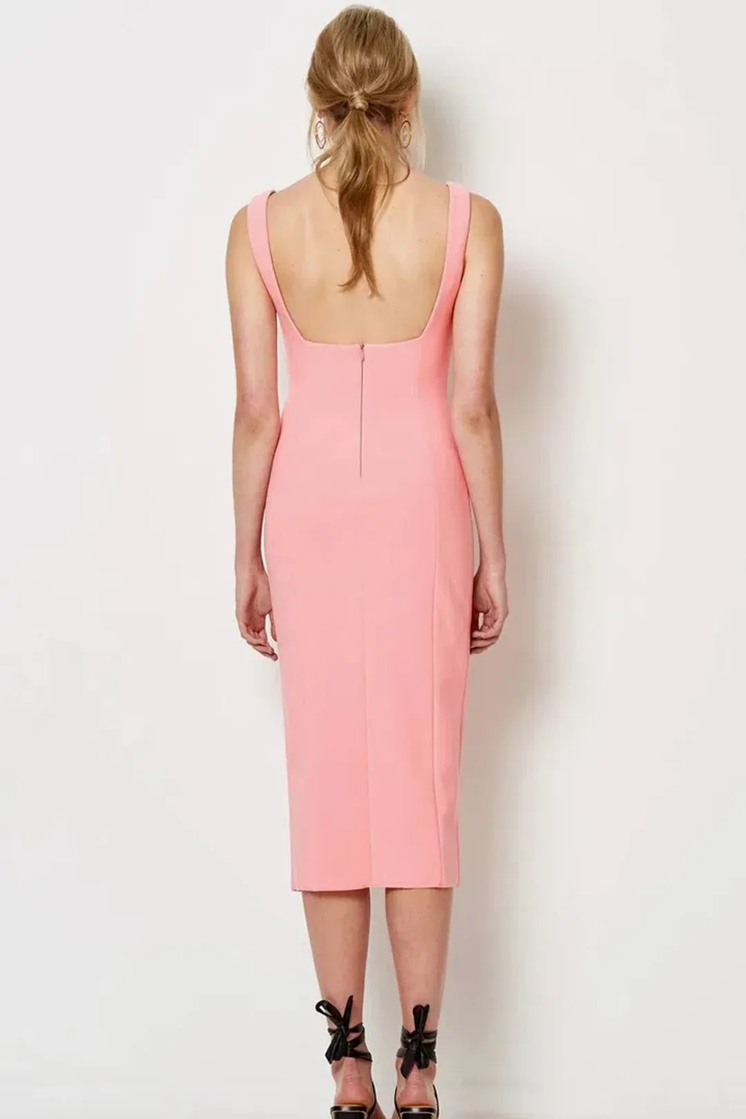Bec & Bridge Hibiscus Islands Midi Dress Pink Size 6 for rent on The Volte - main image