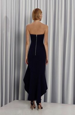 By Johnny Strapless Wave Gown - Black size 8 for rent on The Volte - image 2