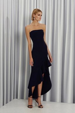 By Johnny Strapless Wave Gown - Black size 8 for rent on The Volte - image 1