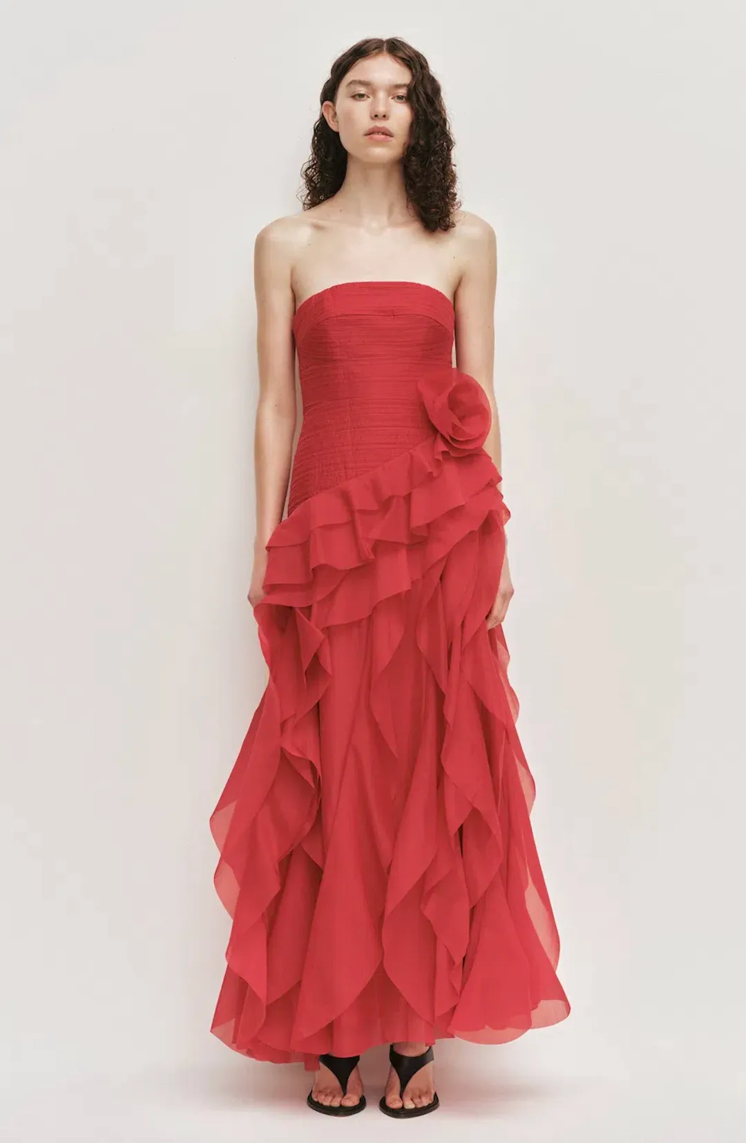 Canyon Gown | Scarlet Red - Size 8 for rent on The Volte - main image