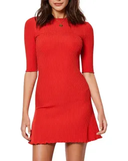 Bec & Bridge Babes Club Knit Mini Dress Red Size AU 8 for rent on The Volte - image 2