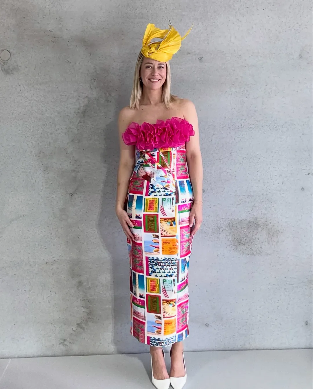 ELIYA THE LABEL POSITANO MIDI DRESS Ravalo Messina | SIZE XS AU 6 for rent on The Volte - main image