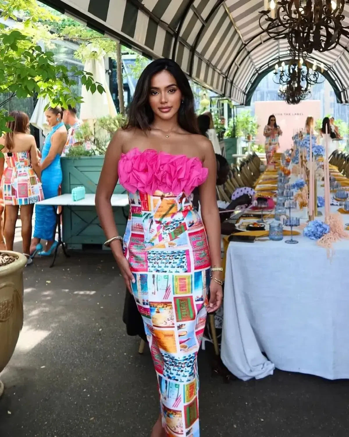 ELIYA THE LABEL POSITANO MIDI DRESS Ravalo Messina | SIZE XS AU 6 for rent on The Volte - main image