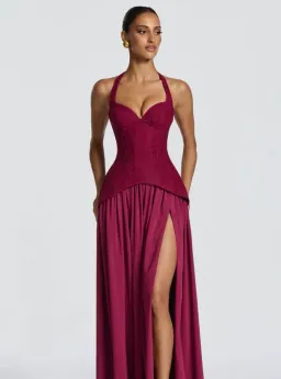 Babyboo Almira Maxi Dress Mulberry size 6 for rent on The Volte - image 1