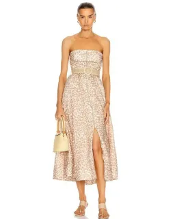 Zimmermann Carnaby Bustier Midi Dress Print Size 3 / AU 14 for rent on The Volte - image 1