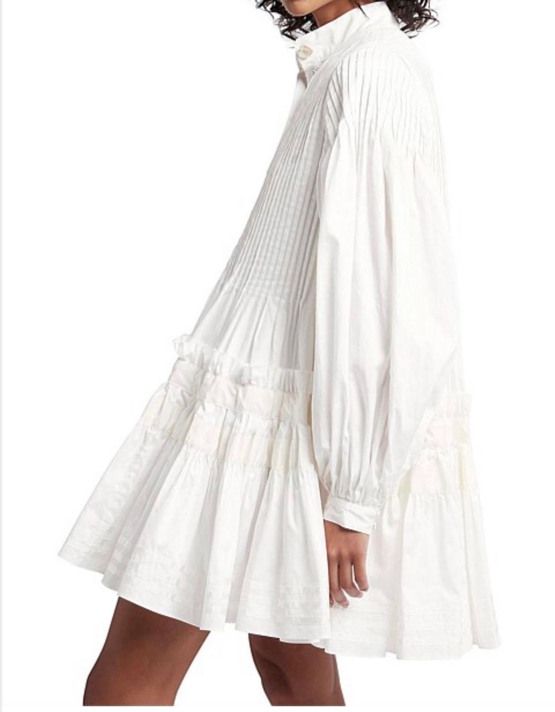 Aje Run Free Smock Dress White Size 8 for rent on The Volte - main image