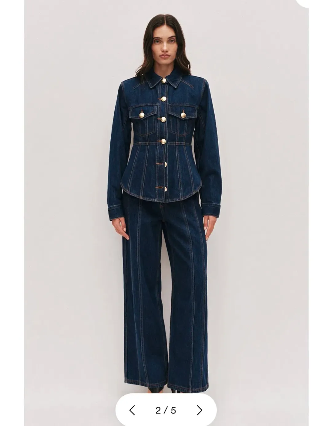 Aje Elodi Denim Set size 6 for rent on The Volte - main image