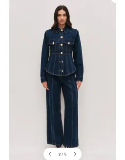 Aje Elodi Denim Set size 6 for rent on The Volte - image 1