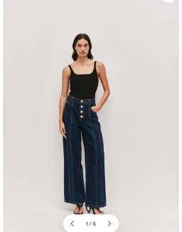Aje Elodi Denim Set size 6 for rent on The Volte - image 5