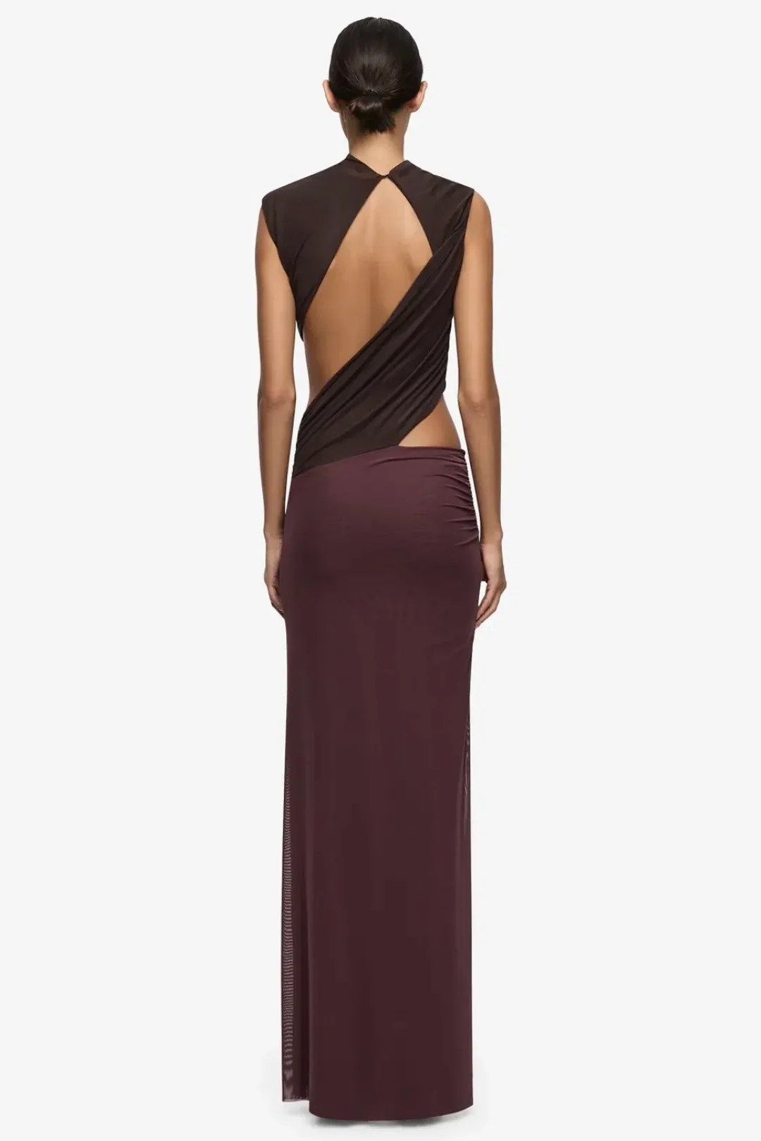 Bec & Bridge Conni Maxi Dress in Aubergine Size 8 for rent on The Volte - main image