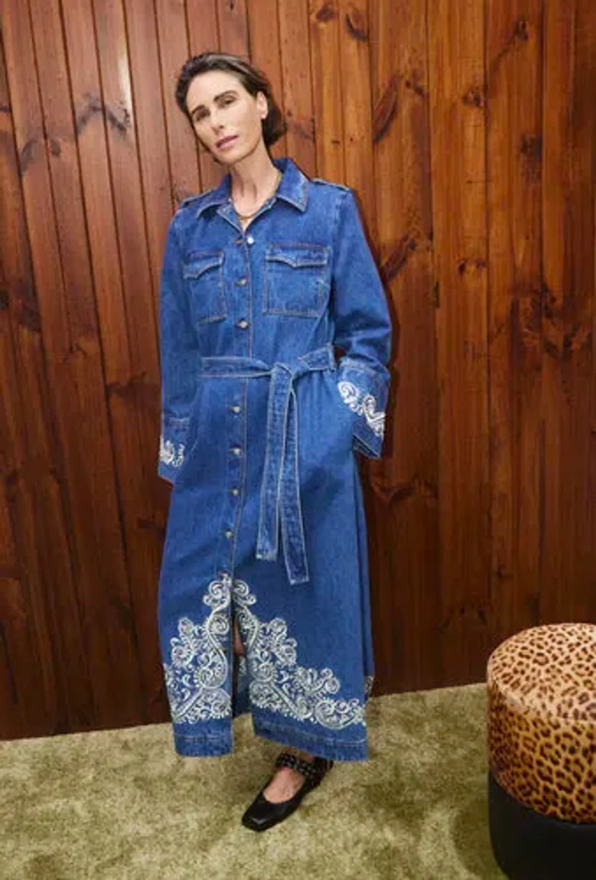 Alémais Jacones Shirtdress Size 16 for rent on The Volte - main image