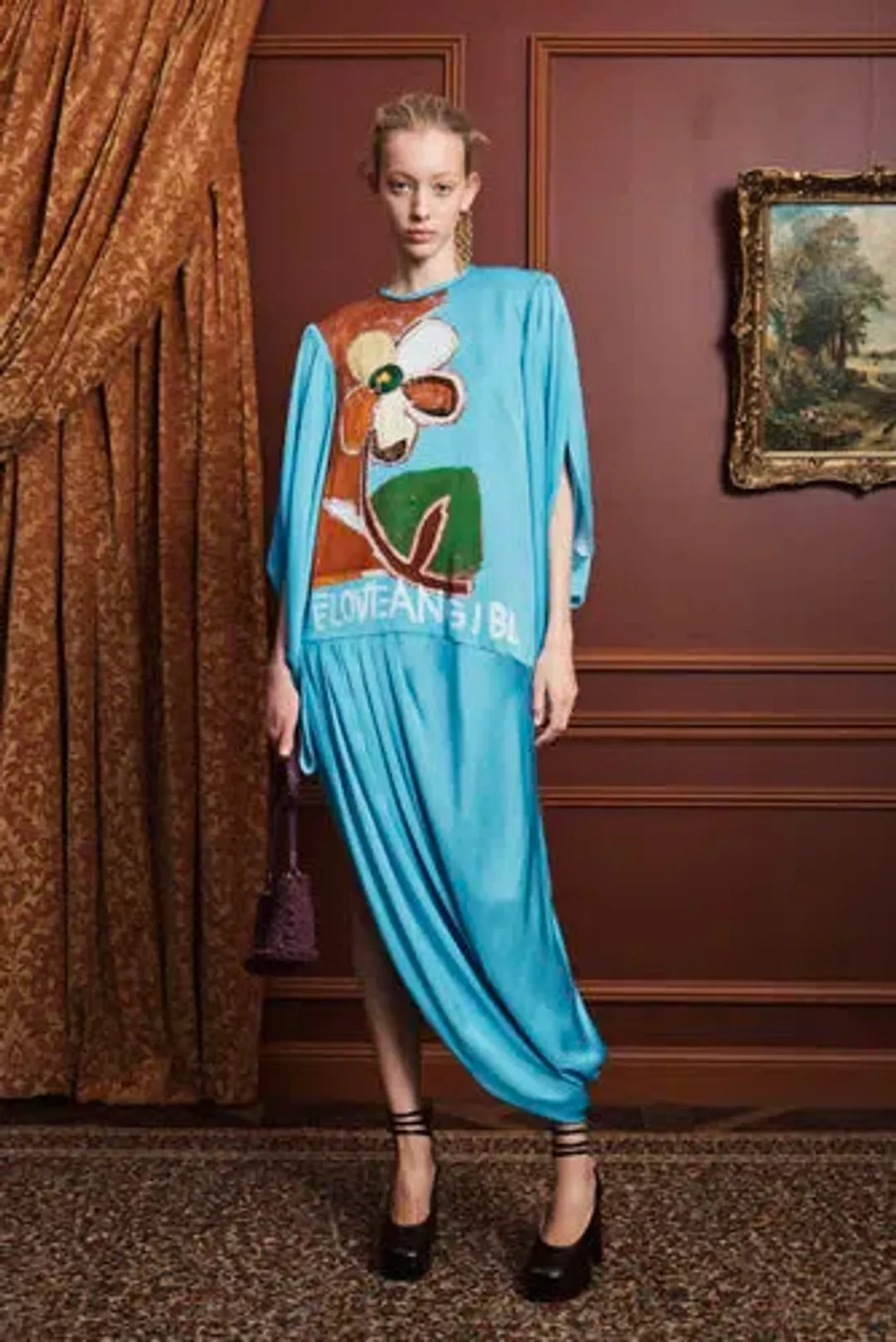 Alémais Lenny Embellished Silk Gown Size 16 for rent on The Volte - main image